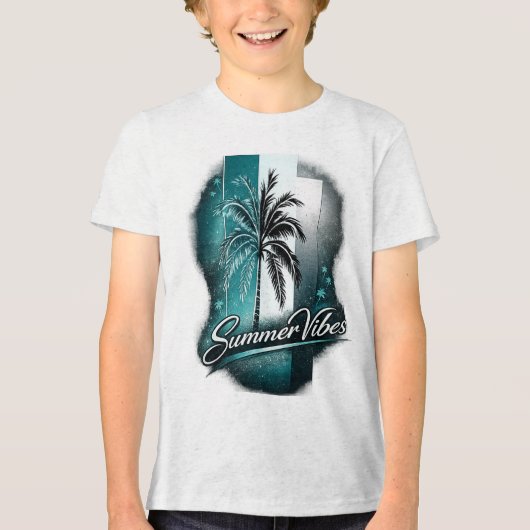 Summer Vibes Tri-Blend Shirt (Voorkant)