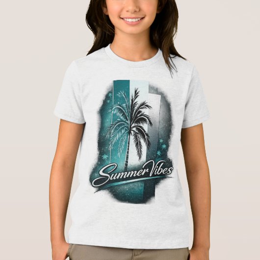 Summer Vibes Tri-Blend Shirt (Voorkant)