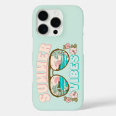 Summer Vibes Tropical Beach Zonnebril Case-Mate iPhone Case (Achterkant)