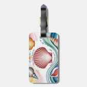 Summer Vibes Tropical Notitieboek Bagagelabel (Achterkant verticaal)