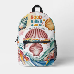 Summer Vibes Tropical Notitieboek Bedrukte Rugzak