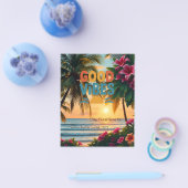 Summer Vibes Tropical Notitieboek Flyer (Enkel)