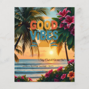 Summer Vibes Tropical Notitieboek Flyer