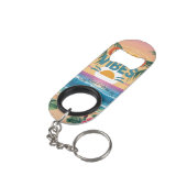 Summer Vibes Tropical Notitieboek Mini Flessenopener (Achterkant Gekanteld)