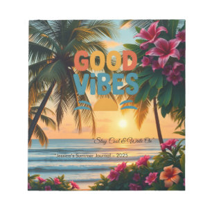 Summer Vibes Tropical Notitieboek Notitieblok