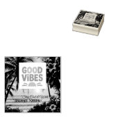 Summer Vibes Tropical Notitieboek Rubberstempel (Gestempeld)