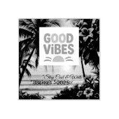 Summer Vibes Tropical Notitieboek Rubberstempel (Afrduk)