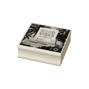 Summer Vibes Tropical Notitieboek Rubberstempel