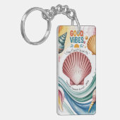 Summer Vibes Tropical Notitieboek Sleutelhanger (Voorkant Links)