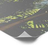 Summer Vibes Tropical Palm Tree Green Blue Sky Poster (Hoek)