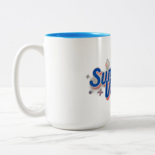 Summer Vibes Tweekleurige Koffiemok (Links)