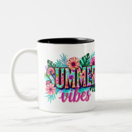 Summer Vibes Tweekleurige Koffiemok