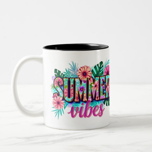 Summer Vibes Tweekleurige Koffiemok (Links)
