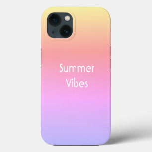 Summer Vibes Typogradient Gradient Pink iPhone 13 Hoesje