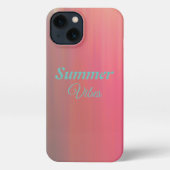 Summer Vibes Typography Watermelon Pink and Green iPhone Hoesje (Achterkant)