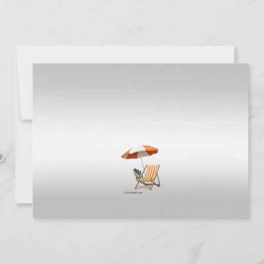 Summer Vibes Uitnodiging (Achterkant)