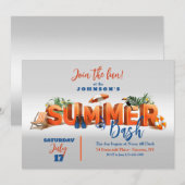 Summer Vibes Uitnodiging (Voorkant / Achterkant)