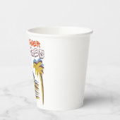 Summer Vibes Vakantie Papieren Bekers (Links)