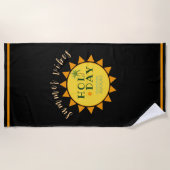 "Summer Vibes" vakantie strandlaken (Voorkant)