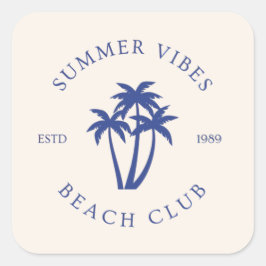 Summer Vibes Vierkante Sticker