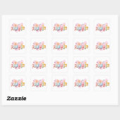 Summer Vibes Vierkante Sticker (Vel)