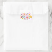 Summer Vibes Vierkante Sticker (Tas)
