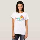 Summer Vibes Vrouwen T-shirt (Voorkant volledig)