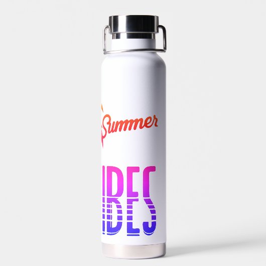 summer vibes waterfles (Achterkant)