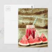 Summer Vibes Watermelon Briefkaart (Voorkant / Achterkant)