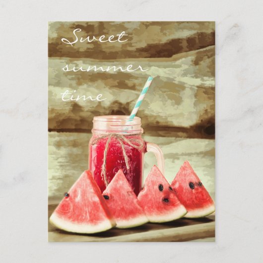 Summer Vibes Watermelon Briefkaart (Voorkant)