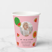 Summer Vibes Watermelon Party Papieren Bekers (Achterkant)