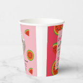 Summer Vibes Watermelon Party Papieren Bekers (Rechts)