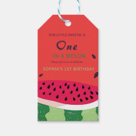 Summer Vibes Watermelon Party Uitnodigen Cadeaulabel