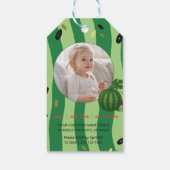 Summer Vibes Watermelon Party Uitnodigen Cadeaulabel (Achterkant)