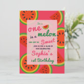 Summer Vibes Watermelon Party Uitnodigen Kaart (Staand voorkant)