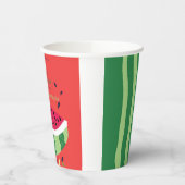 Summer Vibes Watermelon Party Uitnodigen Papieren Bekers (Links)