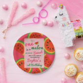 Summer Vibes Watermelon Party Uitnodigen Papieren Bordje (Feest)