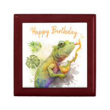 Summer Vibes Waterverf Kameleon - Happy Birthday