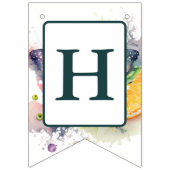 Summer Vibes Waterverf Vlinder - Verjaardag Vlaggetjes (Tweede vlag)