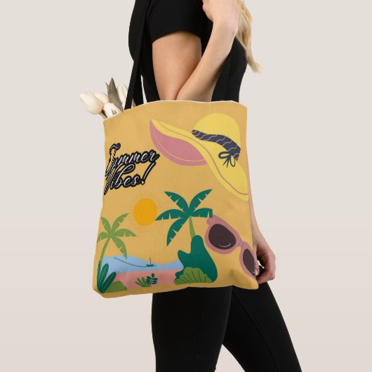Summer Vibes Yellow Tote bag (Dichtbij)
