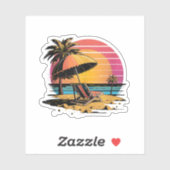 Summer Vibes Zee, zon en strand Sticker (Vel)