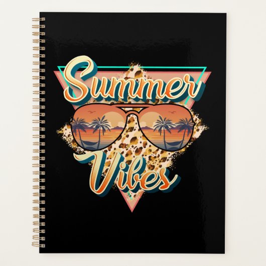 Summer Vibes | zonnebril | strandzonsondergang Planner (Voorkant)