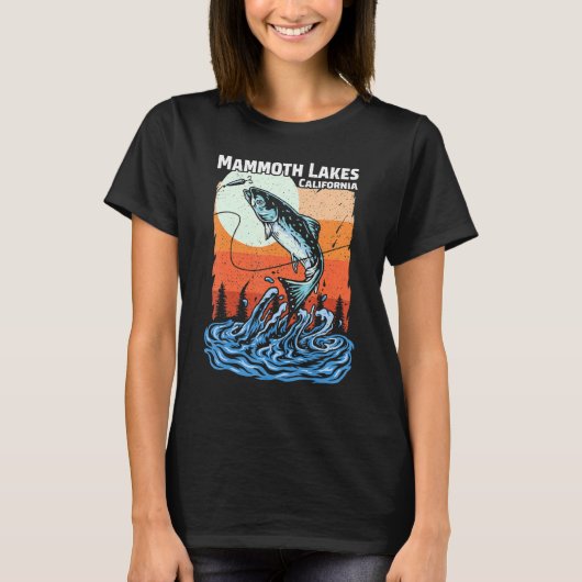 Summer Vist Retro Sunset California Mammoth Lak T-shirt (Voorkant)