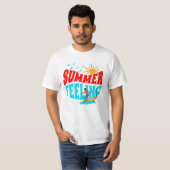 SUMMER VOELEN. T-SHIRT (Voorkant volledig)