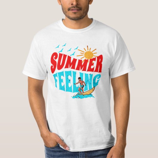 SUMMER VOELEN. T-SHIRT (Voorkant)