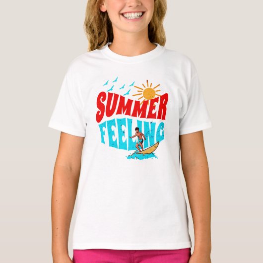 SUMMER VOELEN. T-SHIRT (Voorkant)