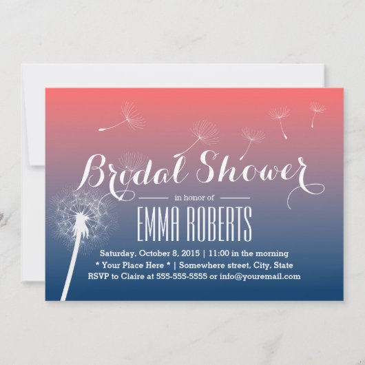 Summer Vrijgezellenfeest Dandelion Bgloing Kaart (Voorkant)