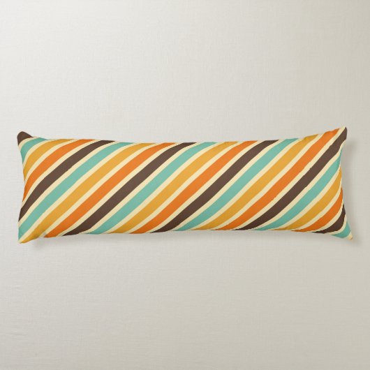 Summer Warmth Stripes Pattern Lichaamskussen (Achterkant)