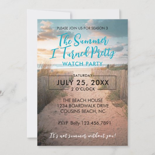 Summer Watch Party Uitnodiging (Voorkant)
