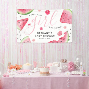 Summer Watermelon "A Sweet Baby" Baby shower Spandoek